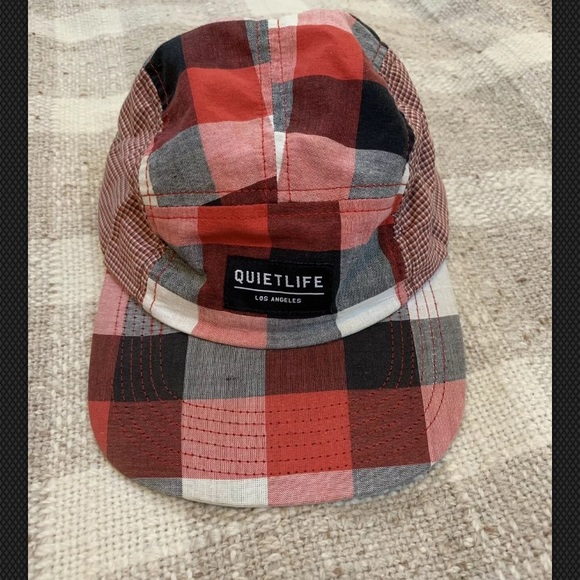 Quiet Life Other - Quiet Life 5-Panel Hat Red Plaid Camper Style